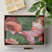Roze rode rozen willekeurige regelingen Floral Pat Tissuepapier (Geschenk)