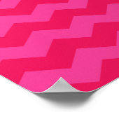 Roze rode stekelrog poster (Hoek)