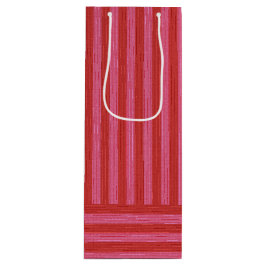 Roze rode streep vrolijk en heldere kerstvakantie wijn cadeautas