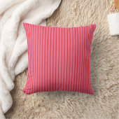 Roze Rode Strepen, Modern, Elegante Worp Kussen (Deken)