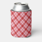 Roze + Rode Tartan  Blikjeskoeler (Blikje Achterkant)