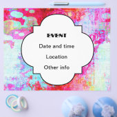 Roze rode textuur flyer (Enkel)