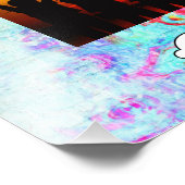 Roze rode textuur foto afdruk (Hoek)