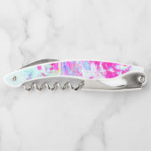 Roze rode textuur kurkentrekker (Achterkant)