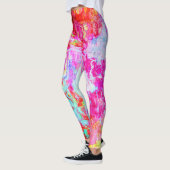Roze rode textuur leggings (Links)