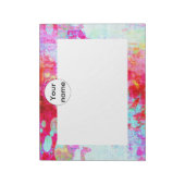 Roze rode textuur notitieblok (Linkerzijde)