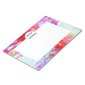 Roze rode textuur notitieblok (Schuin)