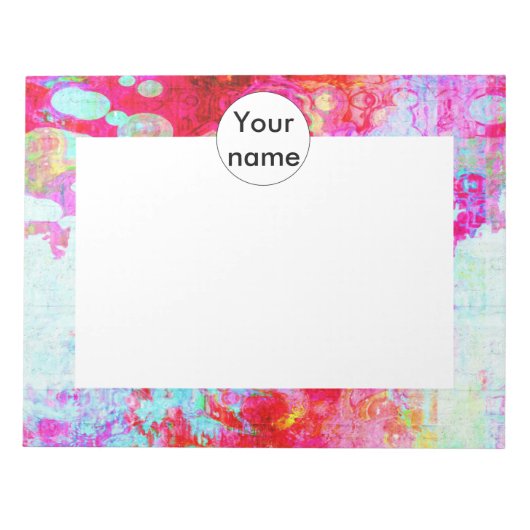 Roze rode textuur notitieblok (Voorkant)