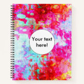 Roze rode textuur notitieboek (Voorkant)