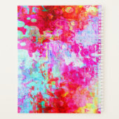 Roze rode textuur planner (Achterkant)