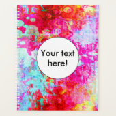 Roze rode textuur planner (Voorkant)