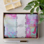 Roze rode textuur tissuepapier (Geschenk)