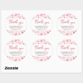Roze Rode Valentijn Een Kleine Liefje Baby shower Ronde Sticker (Vel)