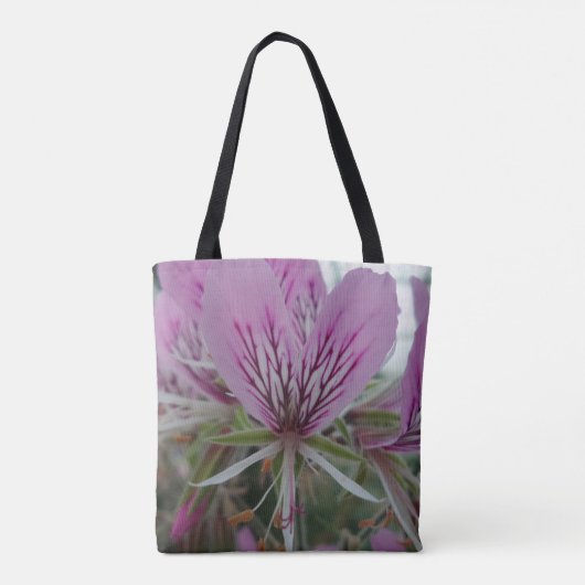 Roze rode ventilator Canvas tas (Achterkant)