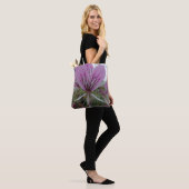 Roze rode ventilator Canvas tas (Op model)