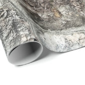 Roze rode visbladeren herfstmuur cadeaupapier (Rol Hoek)