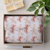 Roze Rode Vlinders Verjaardag Tissuepapier (Geschenk)