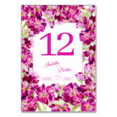 Roze rode voorraad bloemen waterverf bruiloft kaart (Achterkant)