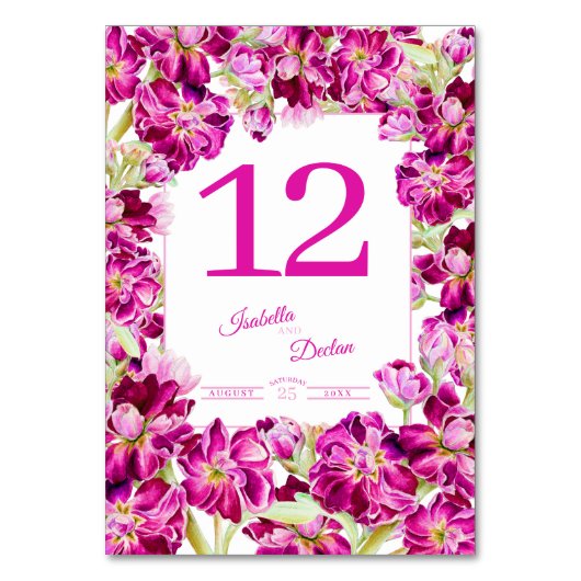 Roze rode voorraad bloemen waterverf bruiloft kaart (Achterkant)