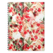 Roze rode vuil pootendot grunge notitieboek (Voorkant)