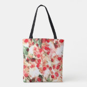 Roze rode vuil pootendot grunge tote bag (Achterkant)