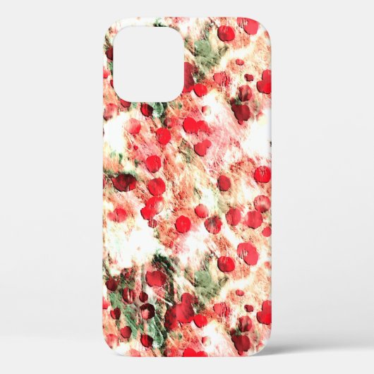 Roze Rode Vuil Spikkel Grunge Case-Mate iPhone Case (Achterkant)
