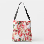 Roze Rode Vuil Spikkel Grunge Crossbody Tas (Achterkant)