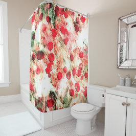 Roze Rode Vuil Spikkel Grunge Douchegordijn