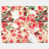 Roze Rode Vuil Spikkel Grunge Fleece Deken (Voorkant (Horizontaal))