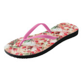Roze Rode Vuil Spikkel Grunge Teenslippers (Schuin)