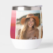 Roze Rode Waterverf - Mod Monogram - Fotocollage (Links)