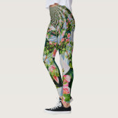Roze rode waterverf rozen mandala zen botanisch leggings (Links)