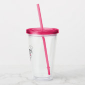 Roze Rodeo Crew Westerse Bachelorette Party Acryl Drinkbeker (Links)