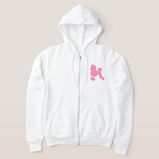 Roze Rodle Front Zip Women Hoodie (Laagn)