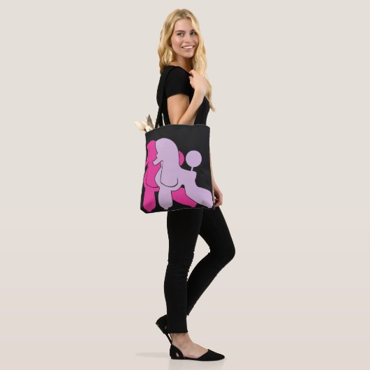 Roze Rodle koppel moderne illustratie Tote Bag (Op model)