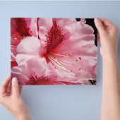 Roze Rododendron Bloemen Aangepaste Flyers papier (Hand)
