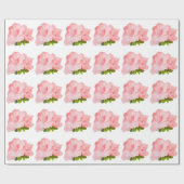Roze rododendron op wit cadeaupapier (Vlak)
