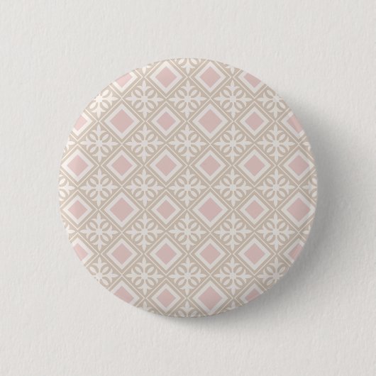 Roze roestbussen ronde button 5,7 cm (Voorkant)