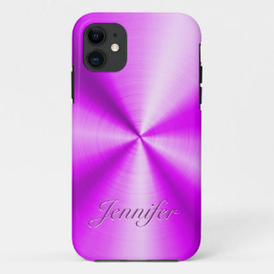 Roze Roestvrij staal Glanzende Metallic Bloemen Case-Mate iPhone Case