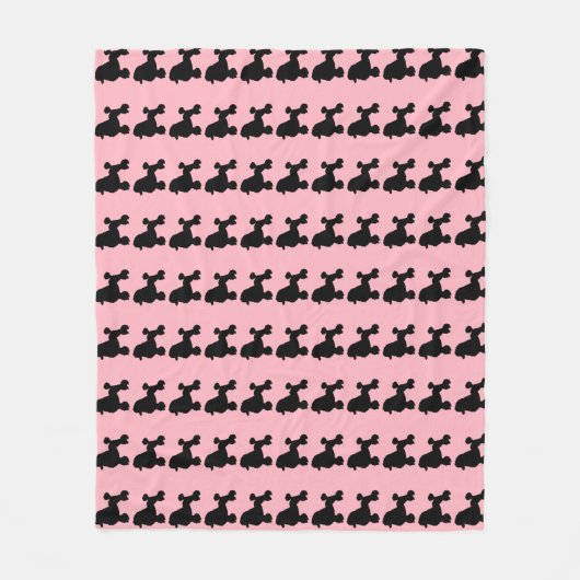 Roze, roestvrije rok geïnspireerd op een rugleunin fleece deken (Voorkant)