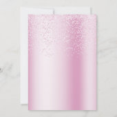 Roze rol Baby shower Uitnodiging (Achterkant)