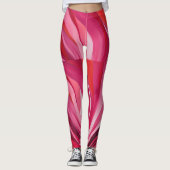 Roze rol leggings (Voorkant)