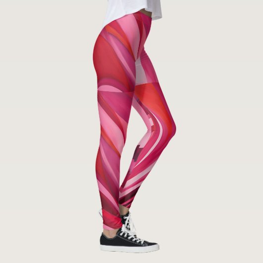Roze rol leggings (Rechts)
