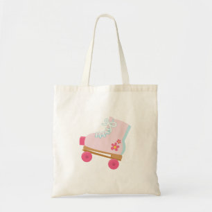 Roze Rollerskate Canvas tas