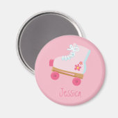 Roze Rollerskates Magnet (Voorkant / Achterkant)