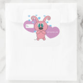 Roze Rollys Valentijnsdag Sticker (Tas)