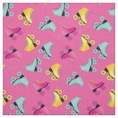 Roze rolroze Schaatsen Stof (Swatch)