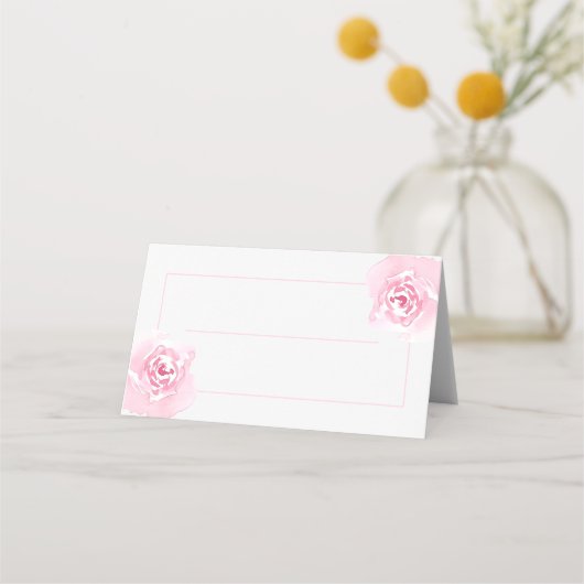 Roze roltafel plaatskaartje (Voorkant)
