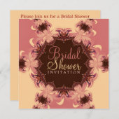 Roze Romance Bridal Shower Kaart (Voorkant / Achterkant)