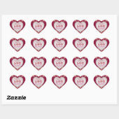 Roze Romance Sparen de DatumTrekkers van het huwel Hart Sticker (Vel)